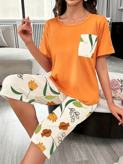 Kinsley - Comfortable Loungewear Set With Floral Print