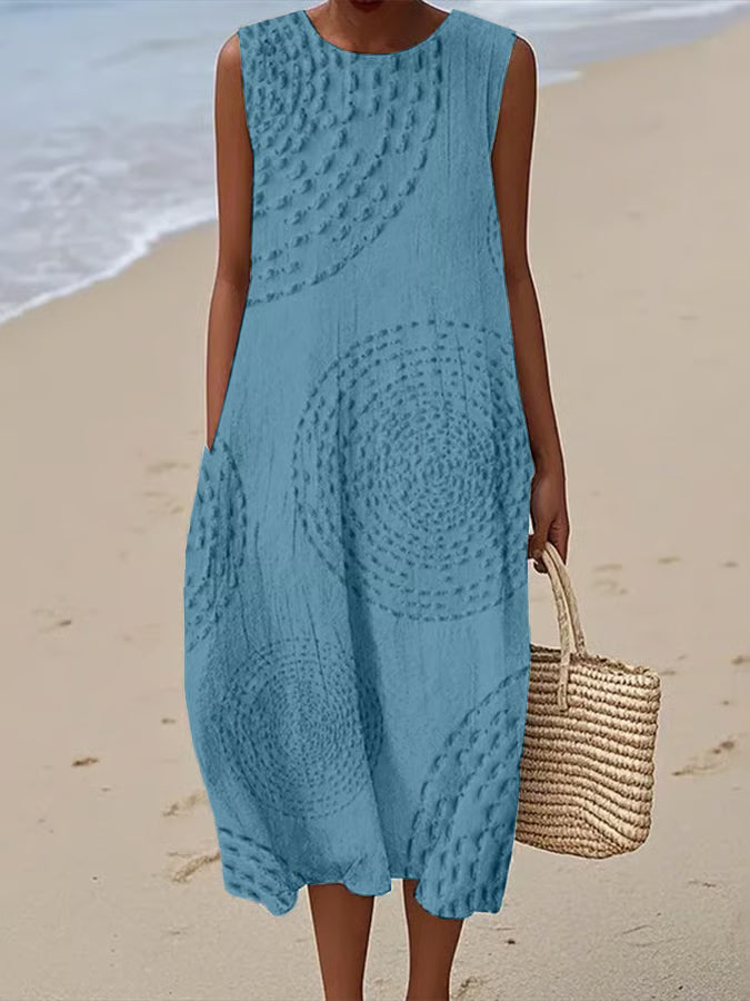 Maelle | Maxi Dress with Textured Pattern