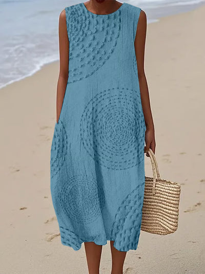 Maelle | Maxi Dress with Textured Pattern