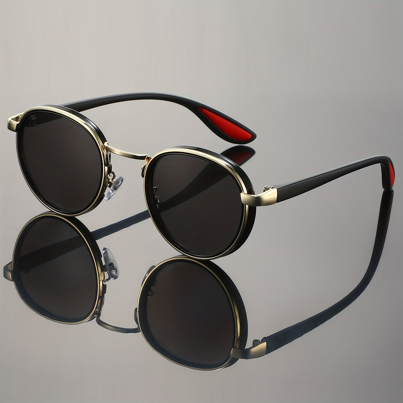 Giuseppe Taviani Retro Sport Round Sunglasses