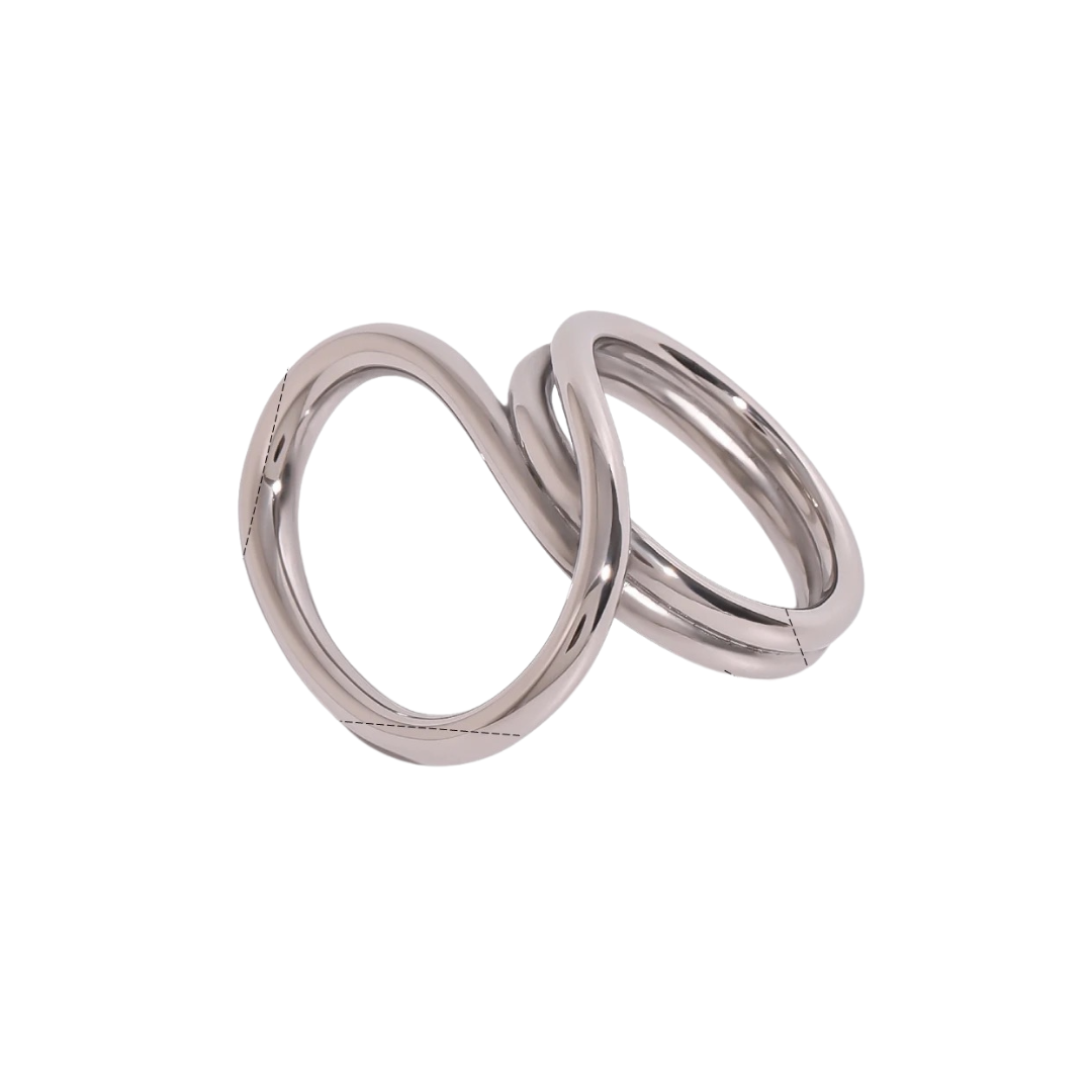 Silver Spiral Wrap Ring