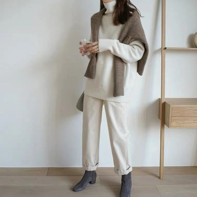 Julia | Soft High-Neck Knit Sweater