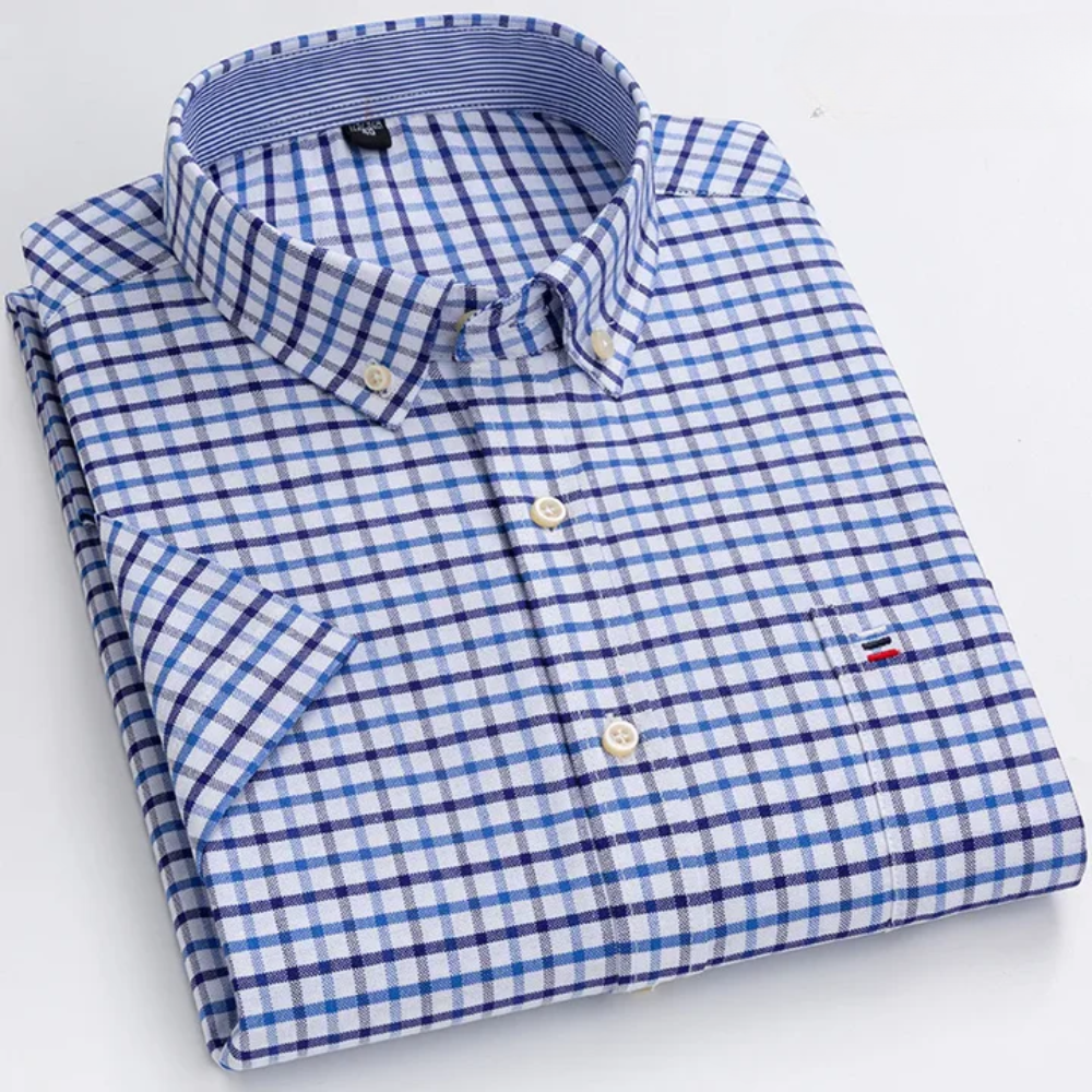 Monteluro – Men’s Heritage Check & Stripe Shirt