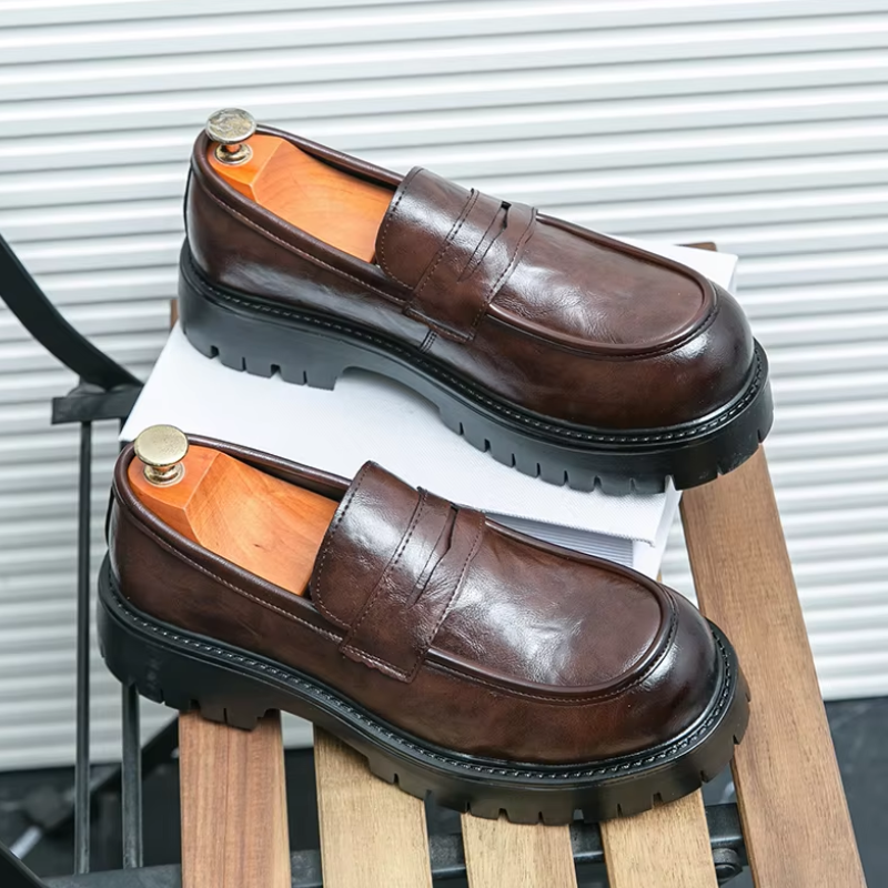 Lazzaro Moro Leather Dress Loafers
