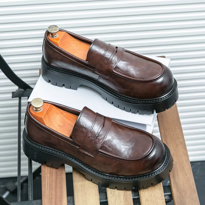 Lazzaro Moro Leather Dress Loafers