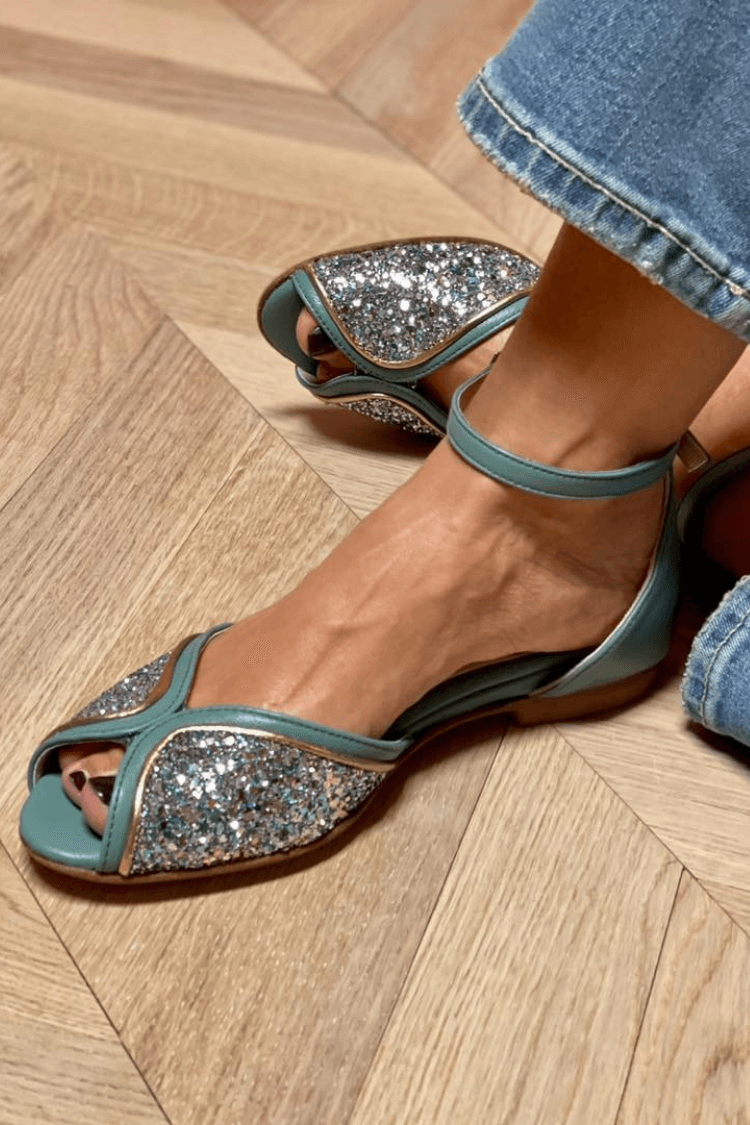 Bridget | Glitter Low Sandals