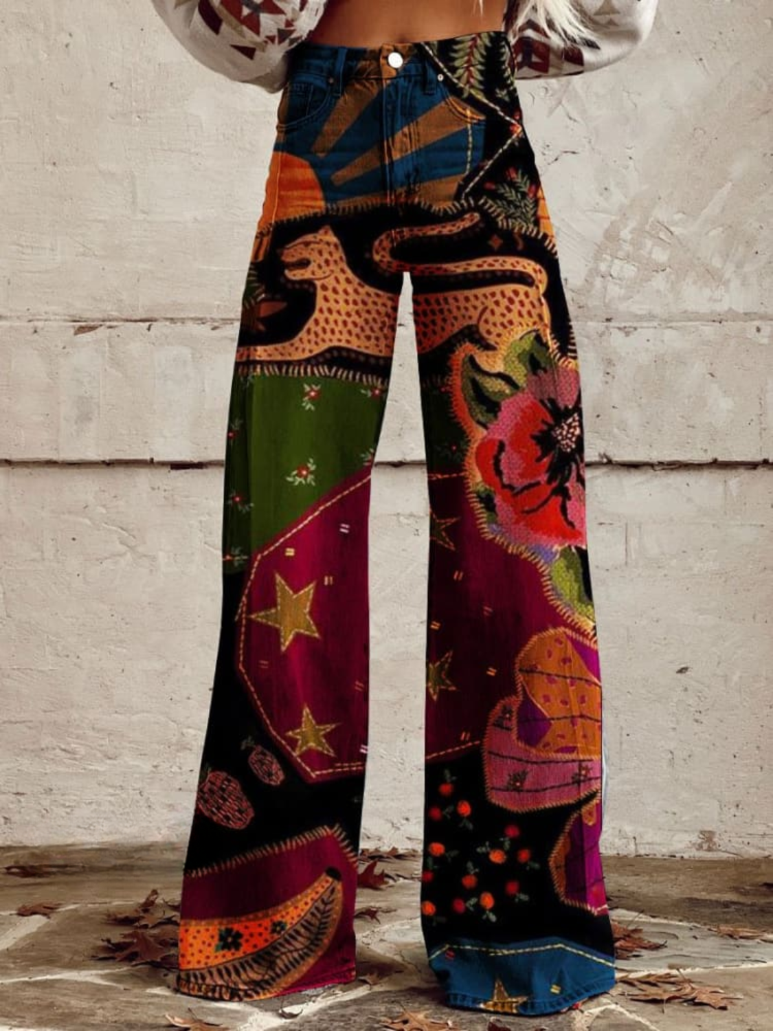 Mazarine | Boho retro stylish vintage pants