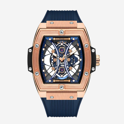 Ryker | Striking Tonneau Case Futuristic Skeleton Build Watch