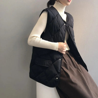 Vienna Quilted Bomber Vest