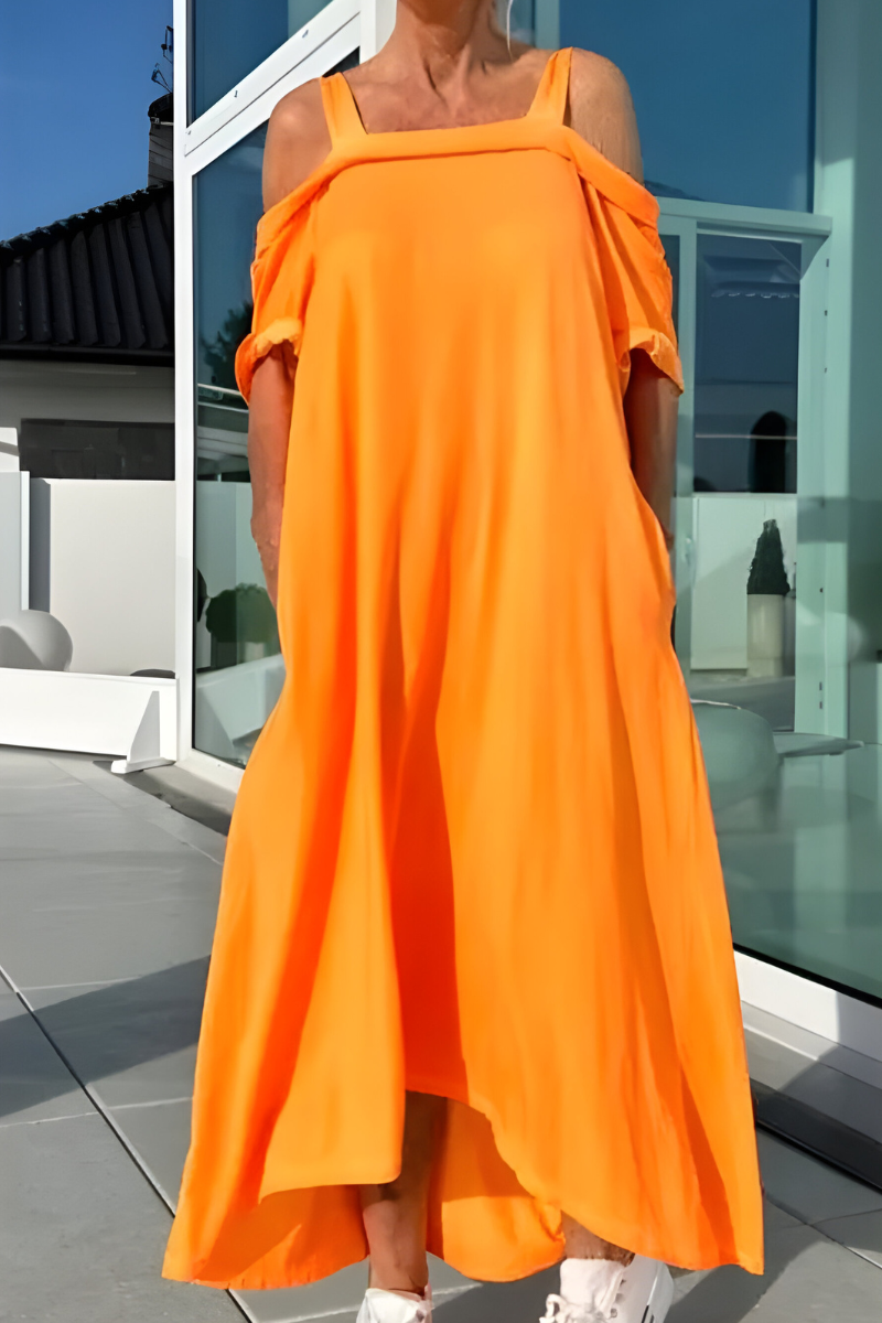 Mary™ | Long Off-Shoulder Summer Dress