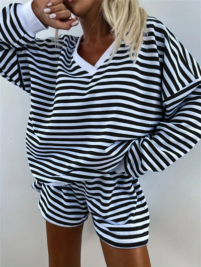 Brooklyn™ – Casual Striped Lounge Set