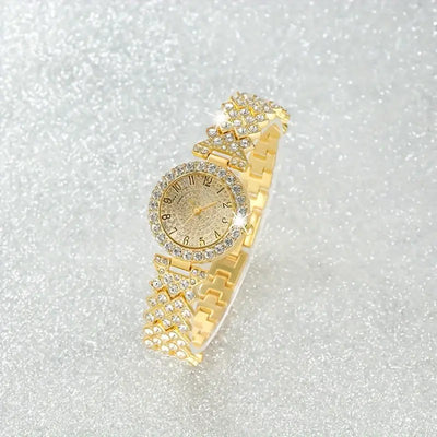 Luxe Radiance Gold Watch & Bracelet Set | Gold 18k