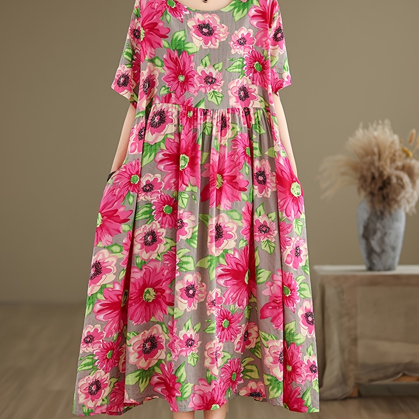 Freya | Bold Blossom Maxi Dress