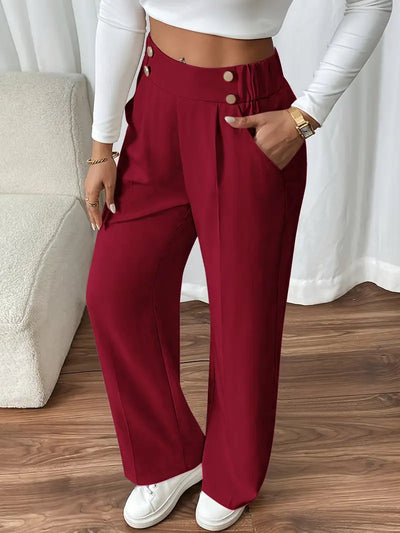 Presley | Comfortable Wide Leg Pant With Pockets