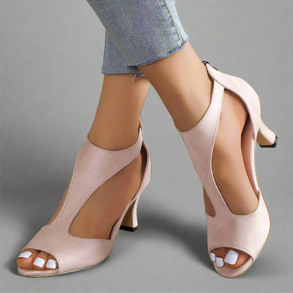 Ava | Elegant Comfort Heel Sandals