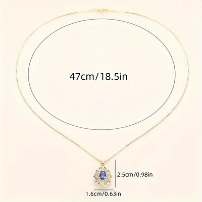 Kavella Noctazure Necklace | Gold 18k