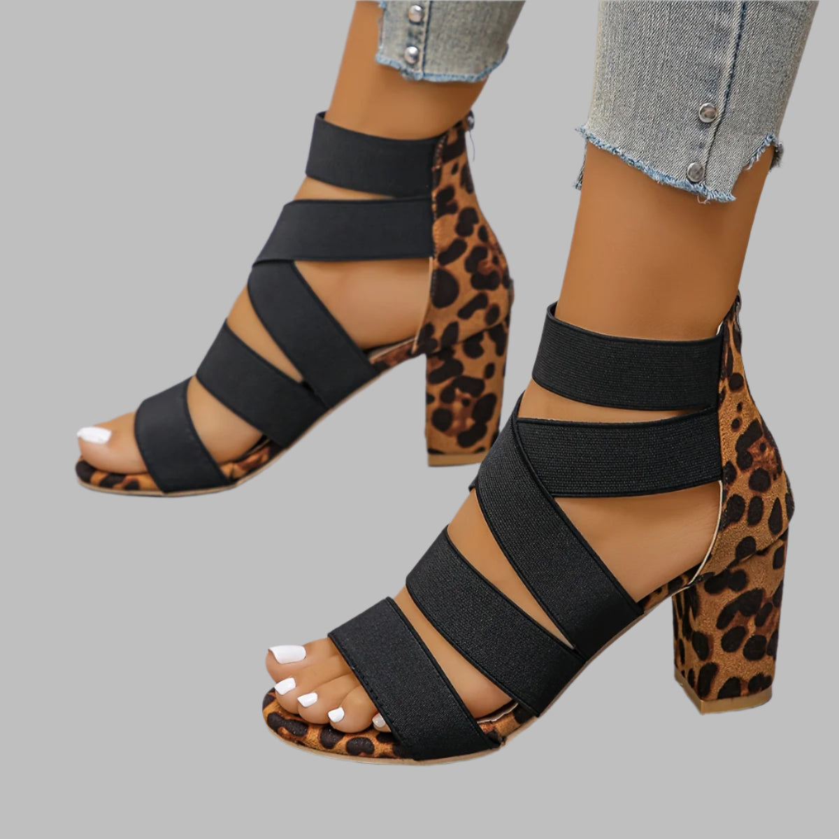 Vanessa – Fierce Strap Block Heels