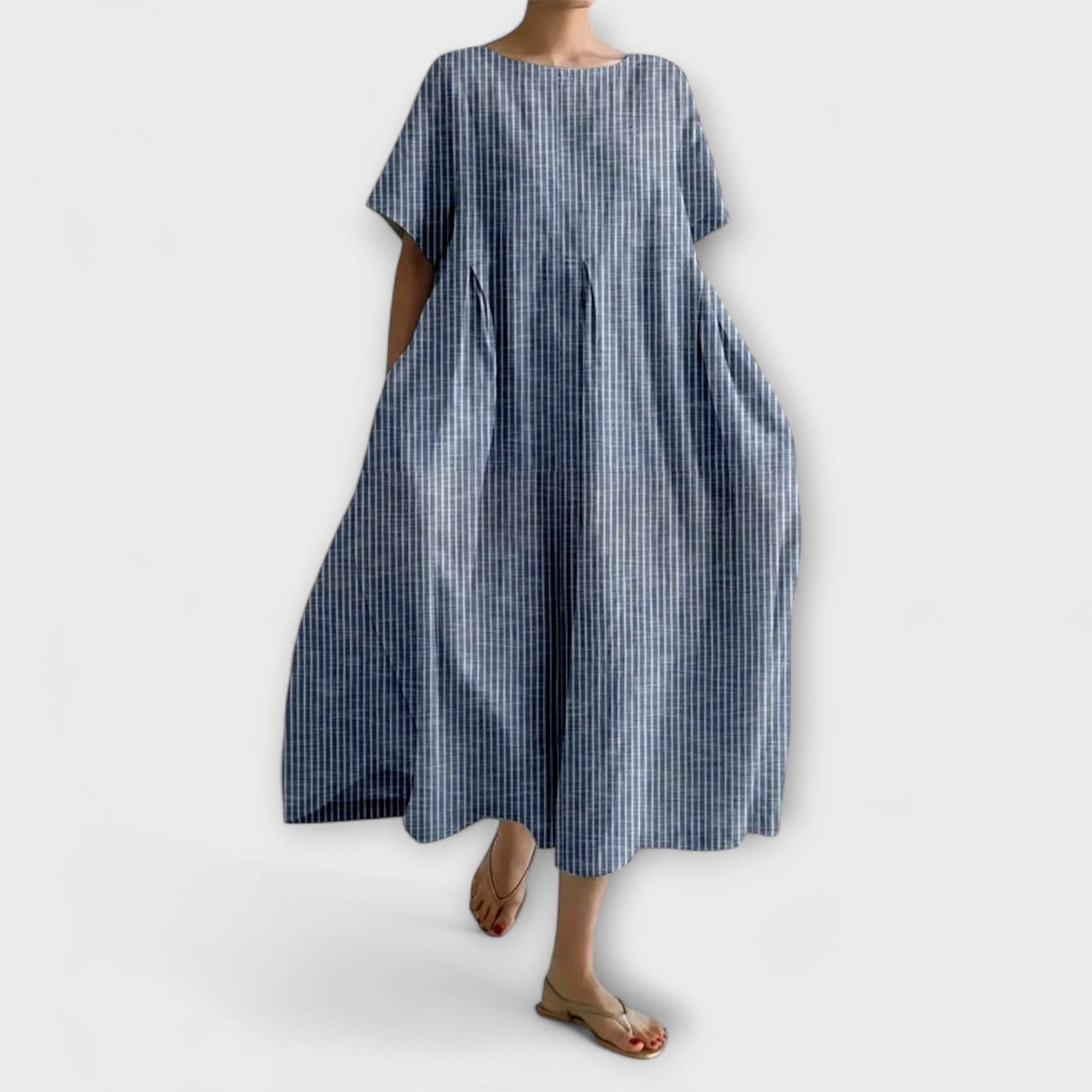 Ruby | Relaxed Linen-Blend Pocket Dress