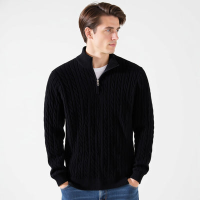 Myles | Zipped Cable Sweater