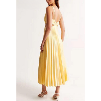 Avencea | Pleated Dress with Cutout