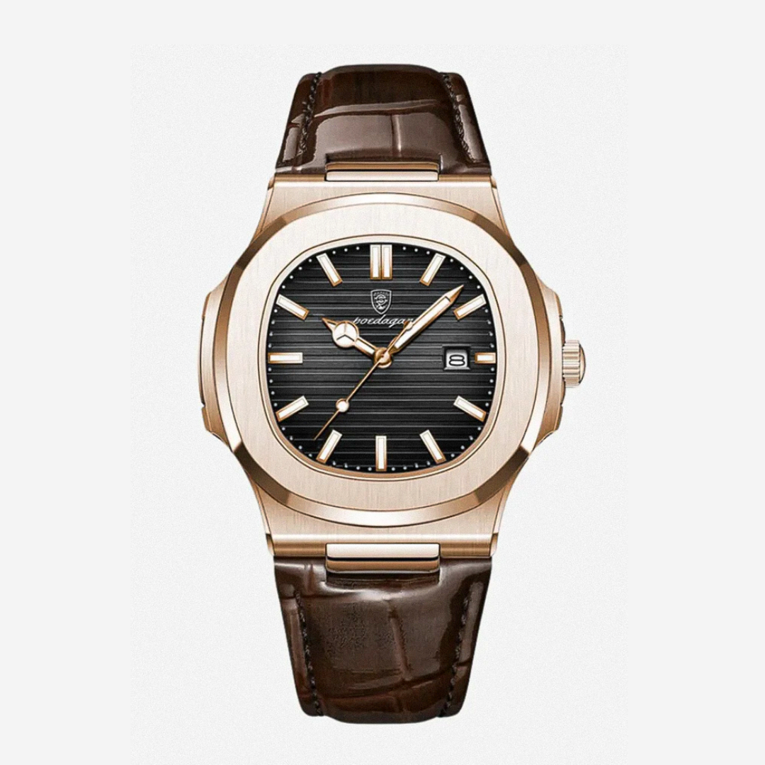 Elias | Sleek Dial Paired with a Classic Leather