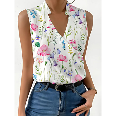 Celine | Summer Light V-Neck Top