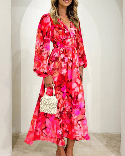 Daisy | Elegant Floral V-Neck Dress