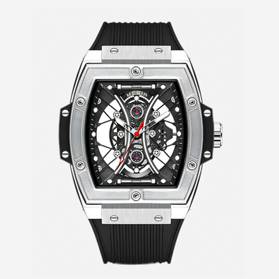 Ryker | Striking Tonneau Case Futuristic Skeleton Build Watch