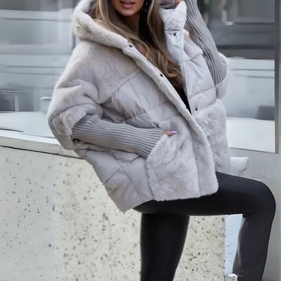 Ava - puffer jacket with teddy mix