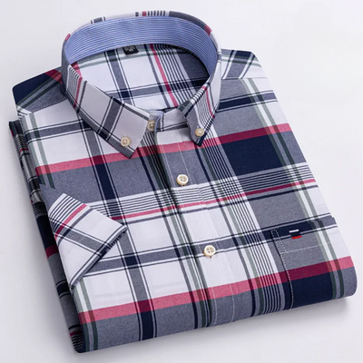 Monteluro – Men’s Heritage Check & Stripe Shirt