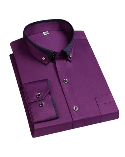 Collario – Men’s Contrast Collar Dress Shirt