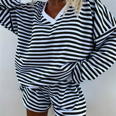 Brooklyn™ – Casual Striped Lounge Set