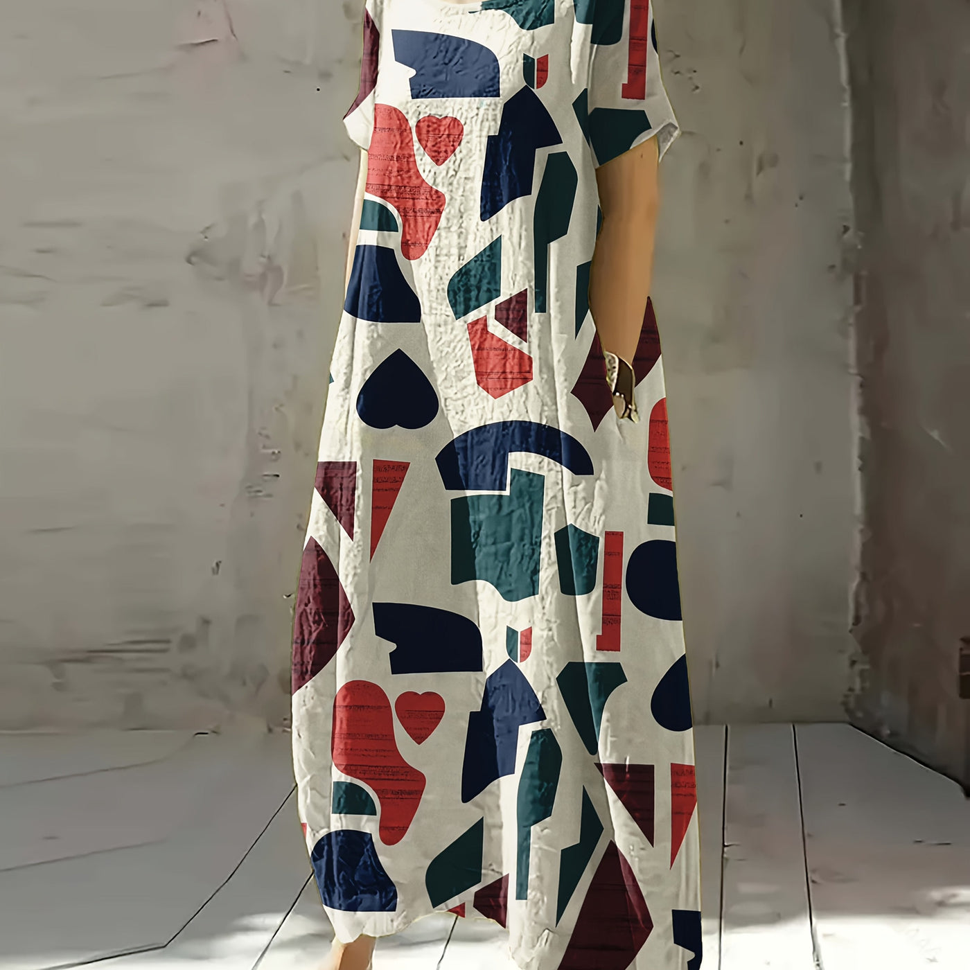 Renee | Modern Abstract Maxi Dress