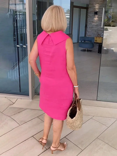 FRANCES | COWL NECK SHIFT DRESS