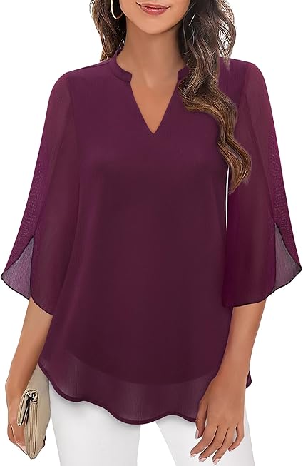 PETRA | CHIFFON A-LINE BLOUSE