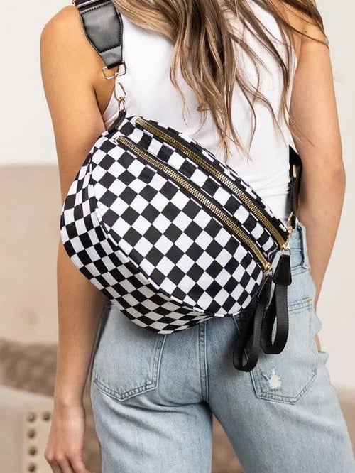 Elsie - Checkered Bum Bag