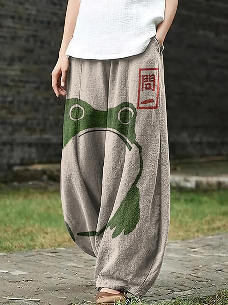 Zarina | Frog Pattern Pants