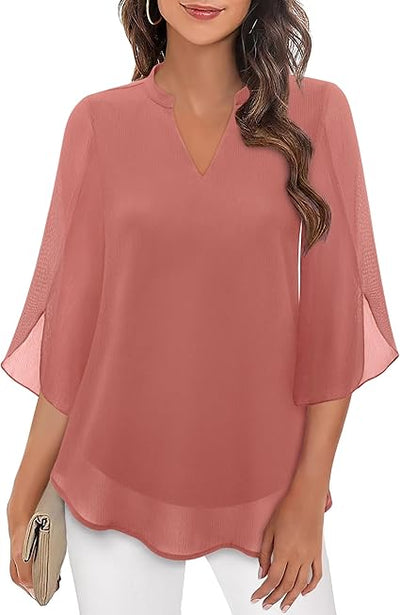 PETRA | CHIFFON A-LINE BLOUSE