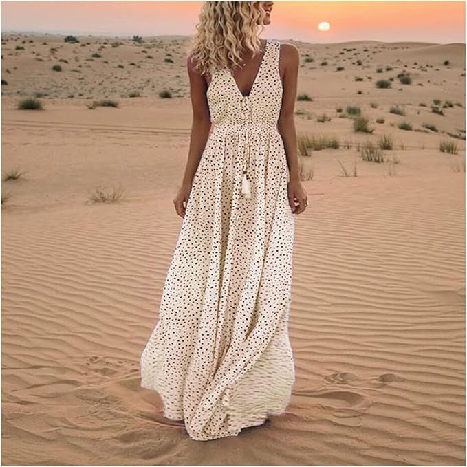 Kaeli™ - BOHO DOT DRESS WITH A FLOWY SILHOUETTE