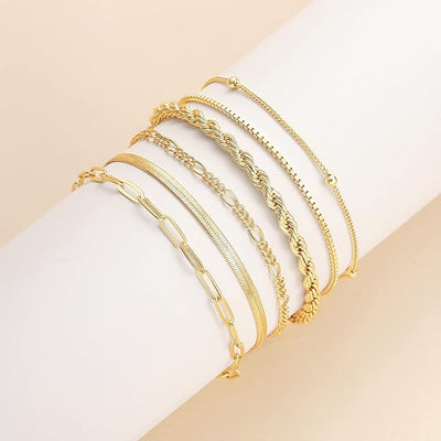 Isabella Vernetta Bracelet Set | Gold