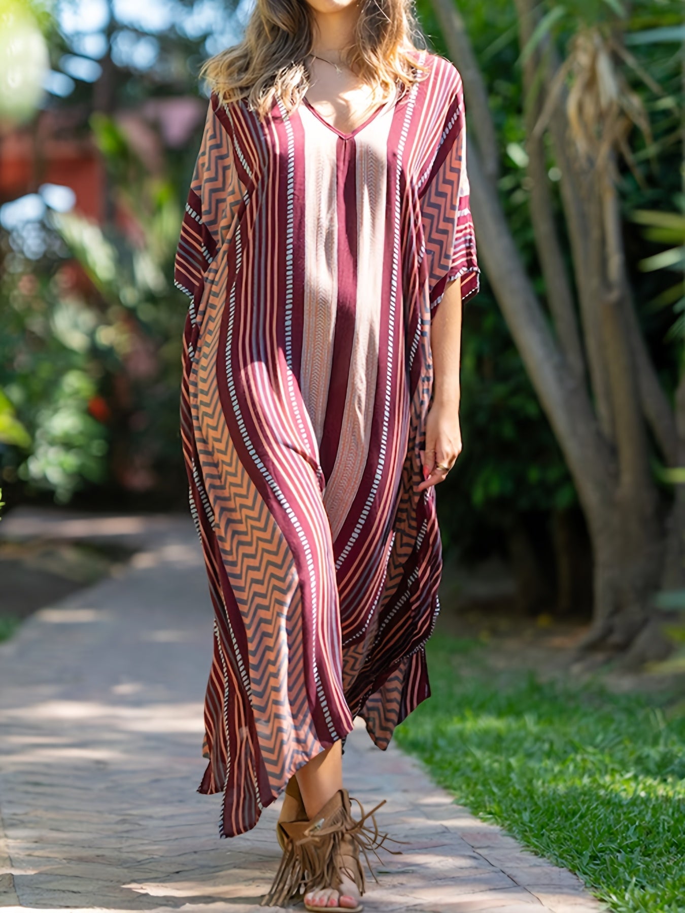 Zara | Boho Breeze Kaftan Dress