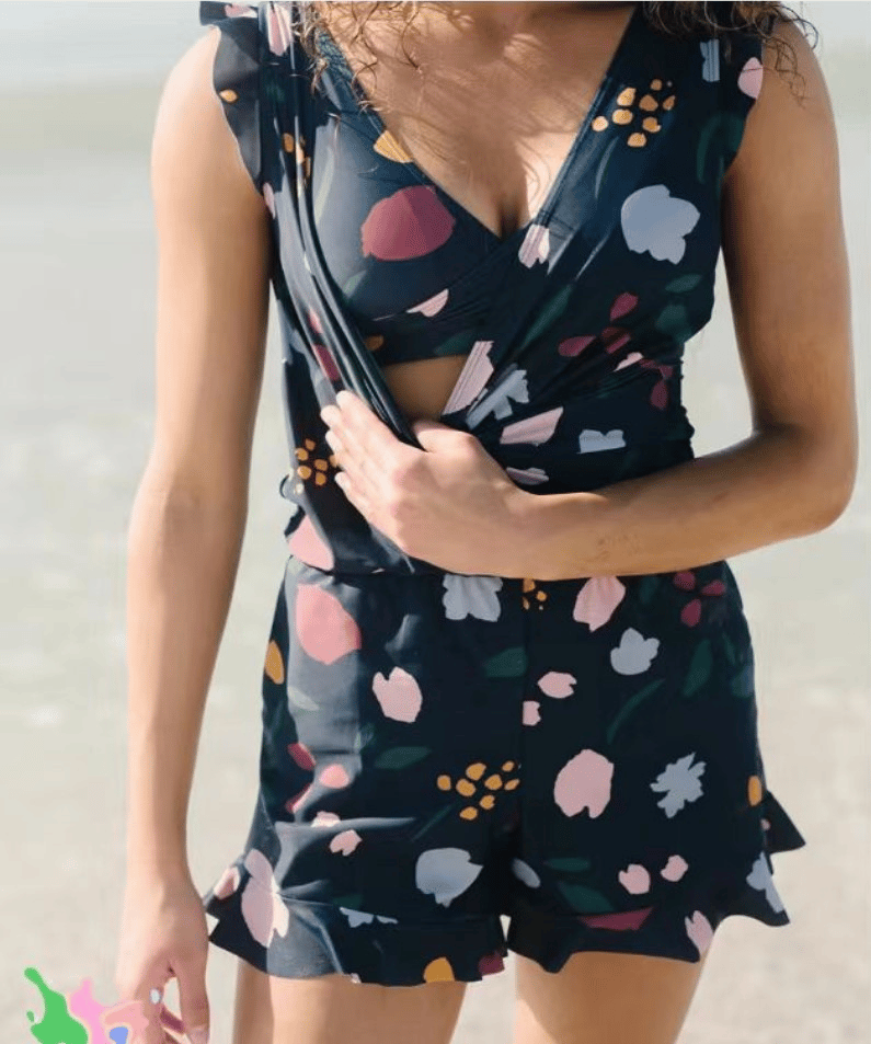 Agnieszka – Ruffled Swimsuit with Built-In Bust Support