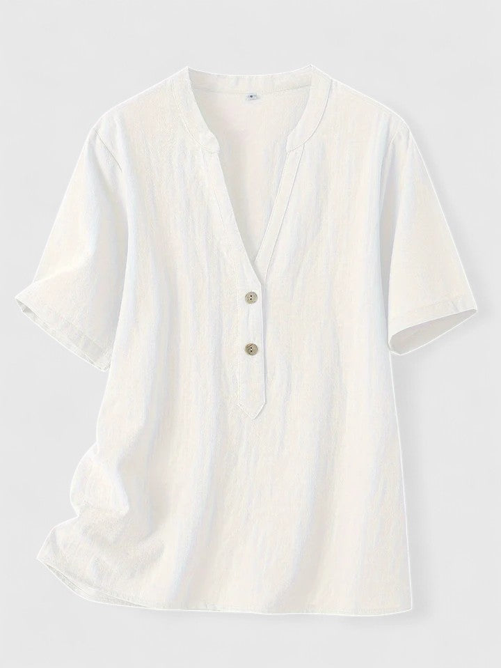 Selena | Elegant V-Neck Blouse