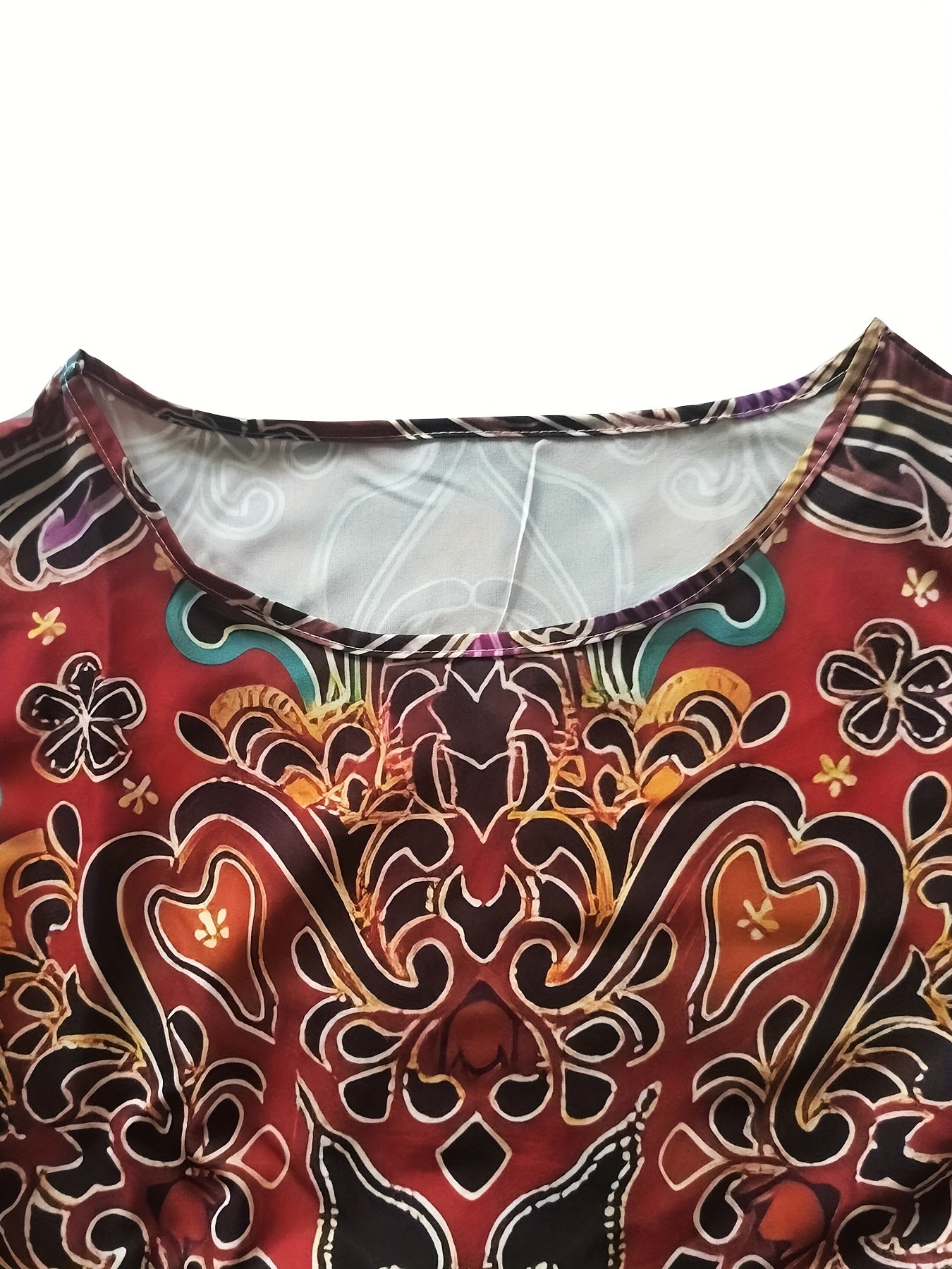 Zahara | Boho Sunset Mandala Maxi Dress