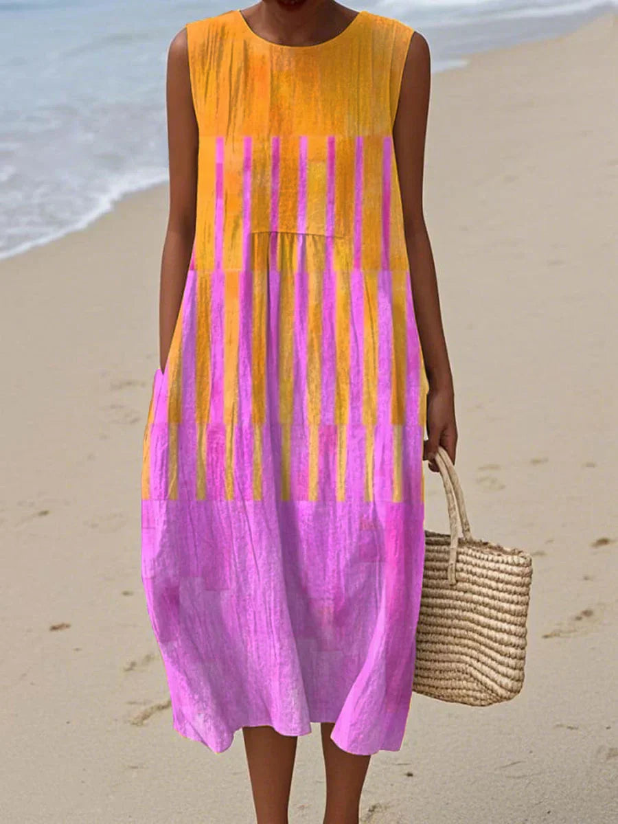 Bridget | Elegant Ombre Print Dress