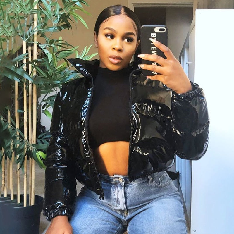 Avencea | PU Leather Winter Coat - Stylishly Bundle Up for Cold Days