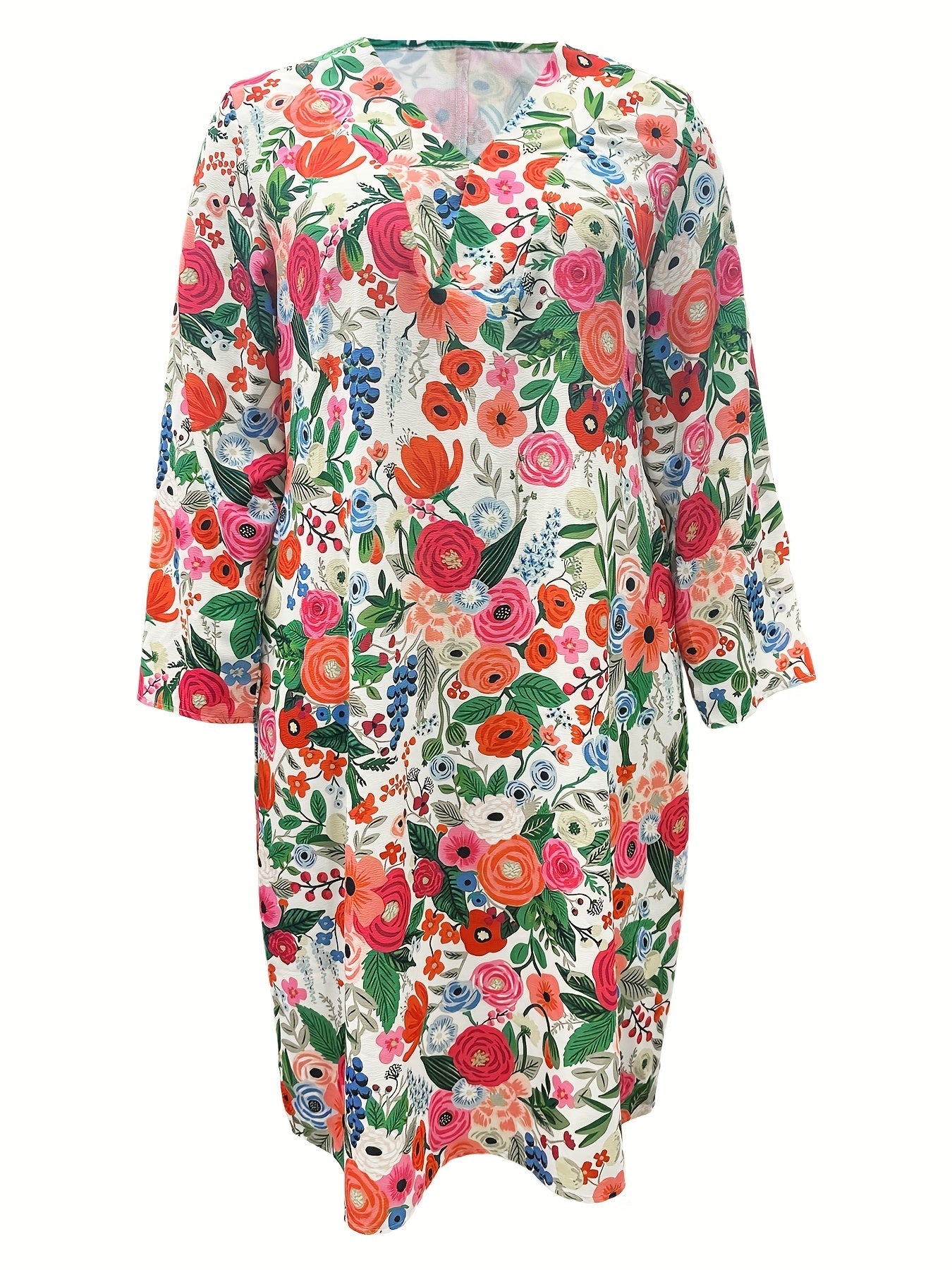 Freya | Vibrant Garden Escape Midi Dress