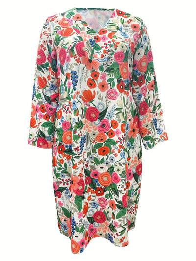 Freya | Vibrant Garden Escape Midi Dress