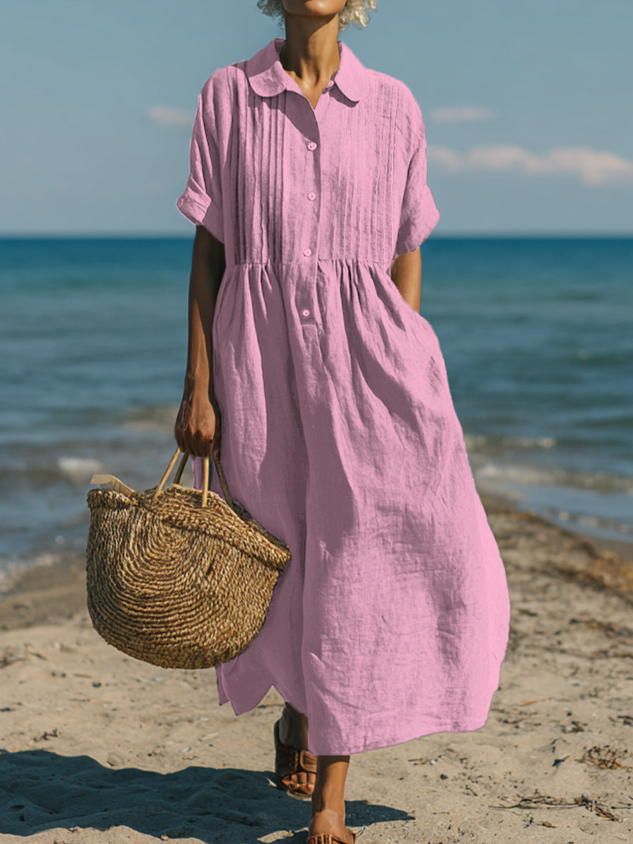 Elise | Timeless Cotton-Linen Dress