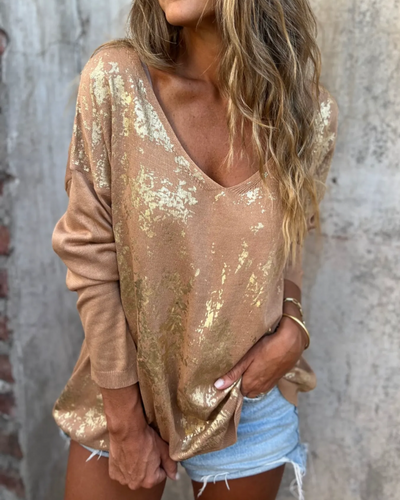 NORTHLINE STUDIO | METALLIC SPLASH SWEATER